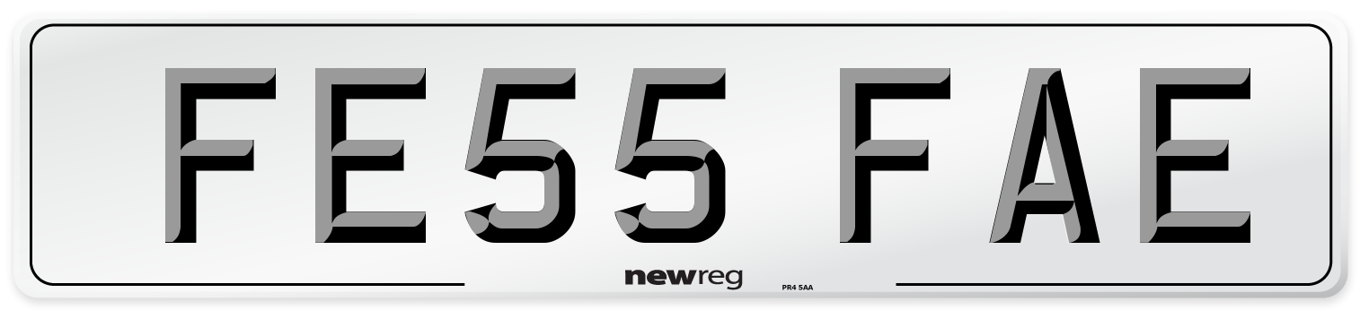 FE55 FAE Number Plate from New Reg